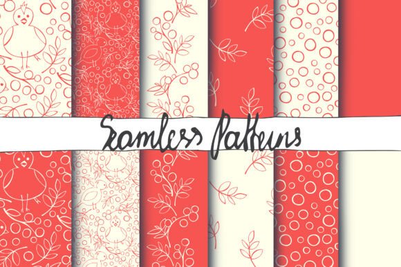 Bird Berries Seamless Patterns Pack: A Creative Resource for Modern Designers