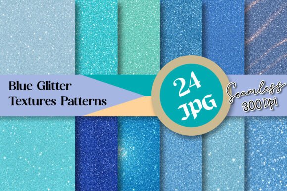 Blue Glitter Textures Patterns