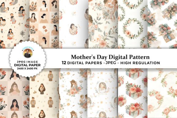 Mother's Day Digital Patterns for Creative Projects