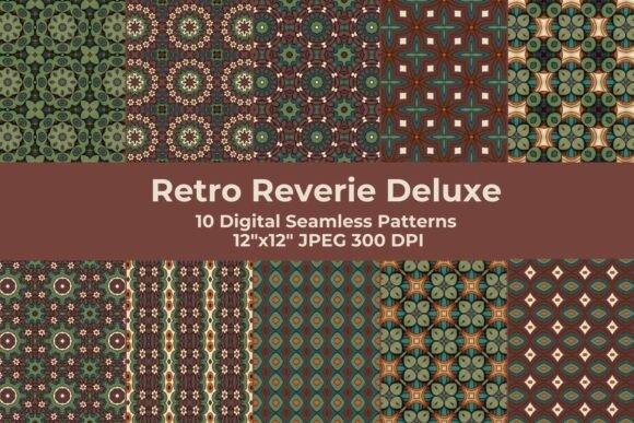 Retro Reverie Deluxe Geometric Patterns: A Timeless Design Solution for Modern Creatives
