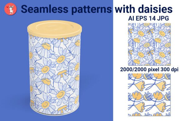 Seamless Patterns with Daisies: Elevate Your Creative Projects with Timeless Elegance