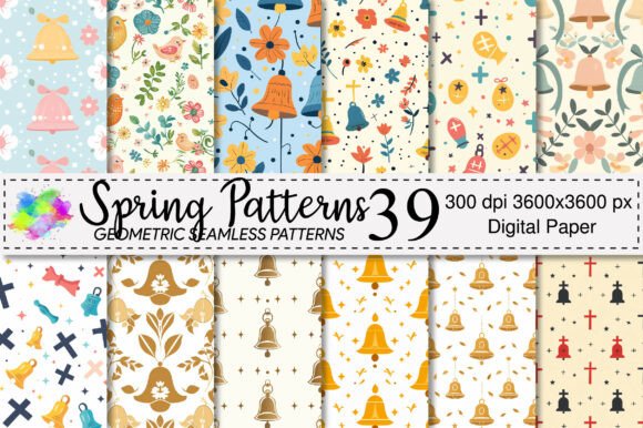 Spring Patterns Digital Paper: A Fresh Start for Your Creative Projects
