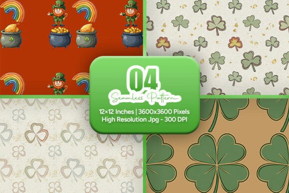 St Patrick Retro Seamless Patterns