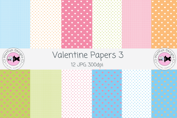 Valentine Seamless Paper Patterns 3