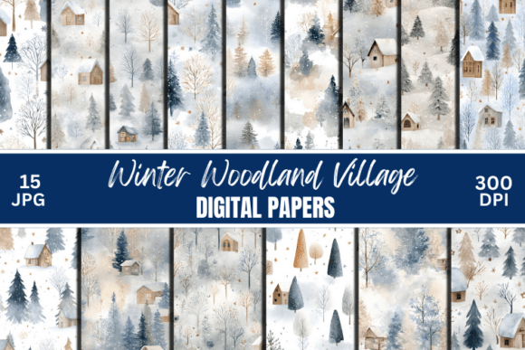 Winter Woodland Village Digital Patterns: A Versatile Creative Tool for 2026